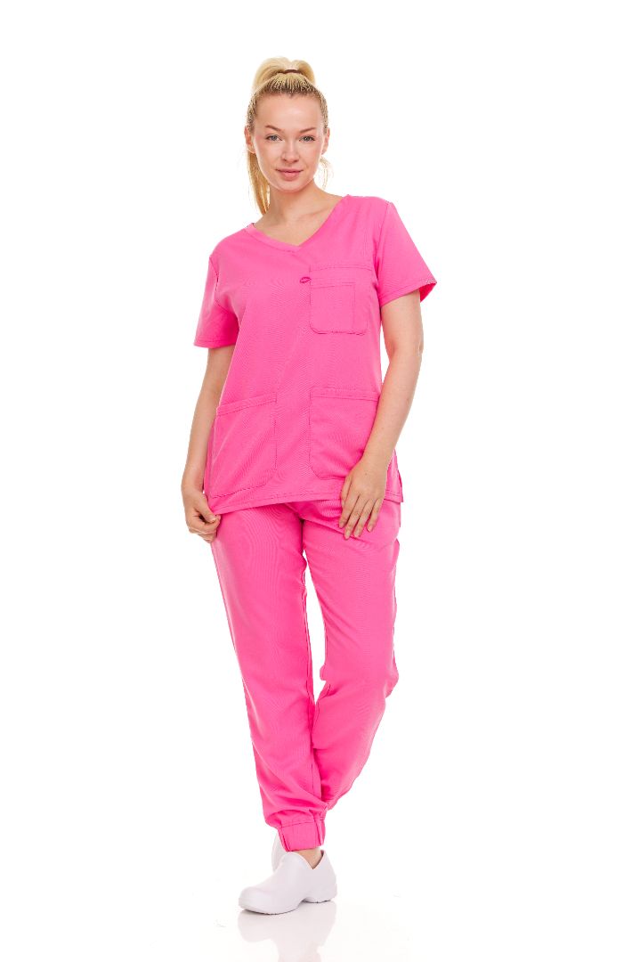 Ellen Tracy Curve V-Neck Scrub Top ET2016
