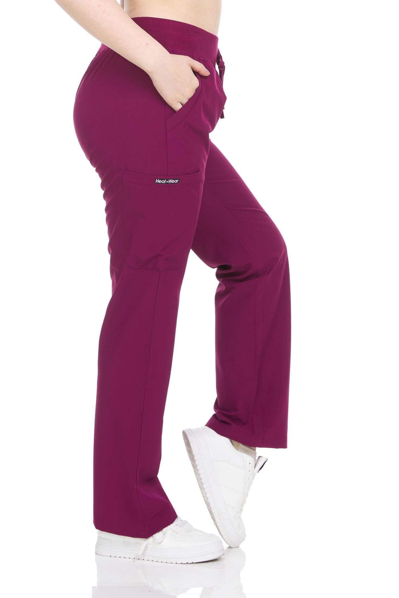 Heal + Wear Women Scrubs Pants Female Medical with Pockets Regular Fit 4 Way Stretch - DDP004