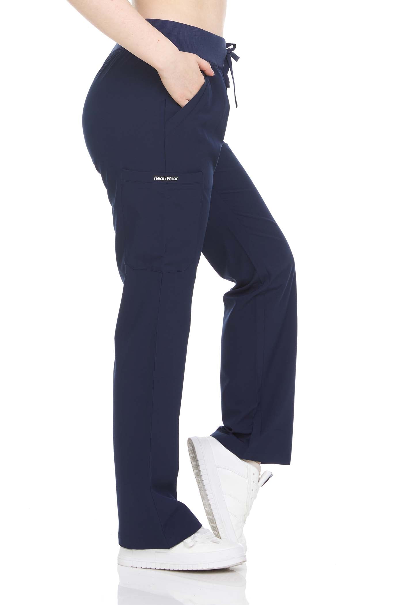 Heal + Wear Women Scrubs Pants Female Medical with Pockets Regular Fit 4 Way Stretch - DDP004
