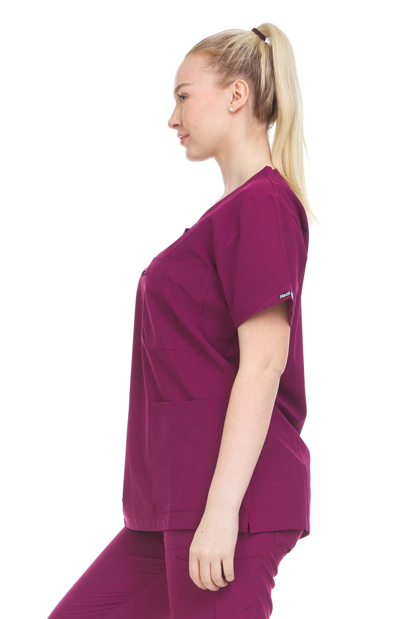V-Neck Women's Medical Scrubs DDT002