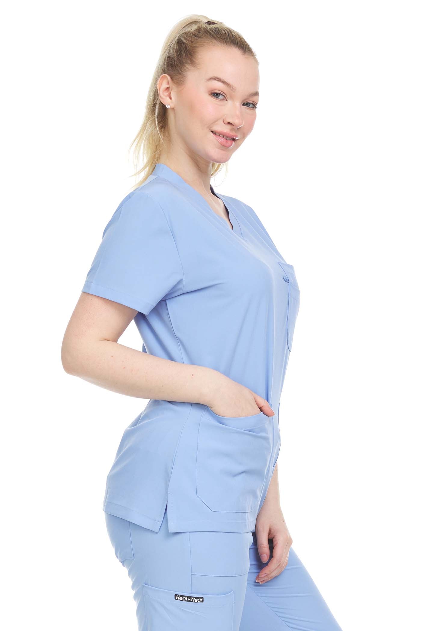 V-Neck Women's Medical Scrubs DDT002
