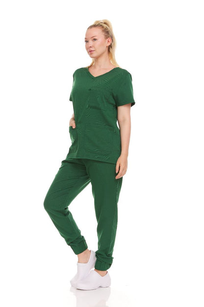 Ellen Tracy Curve V-Neck Scrub Top ET2016