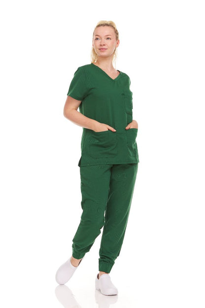 Ellen Tracy Curve V-Neck Scrub Top ET2016