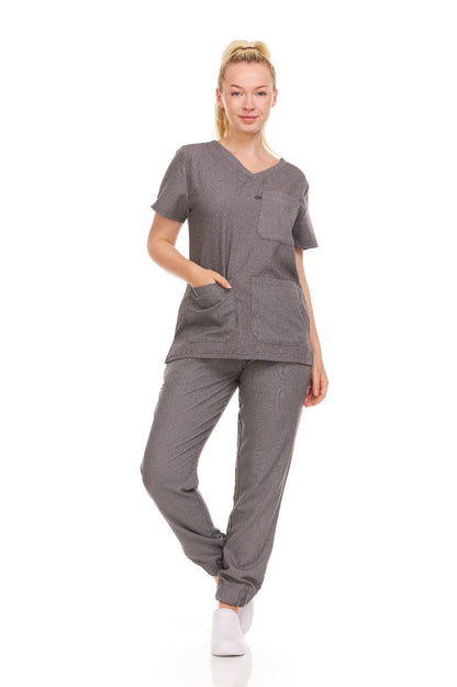 Ellen Tracy Curve V-Neck Scrub Top ET2016