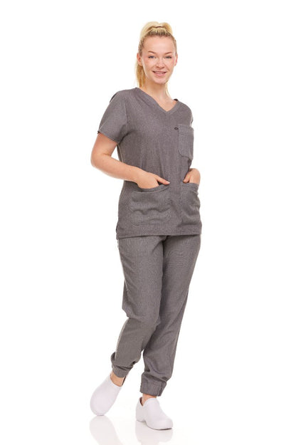 Ellen Tracy Curve V-Neck Scrub Top ET2016