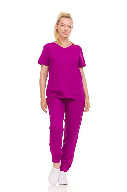 Ellen Tracy Curve V-Neck Scrub Top ET2016