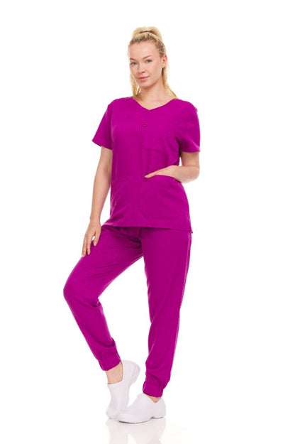 Ellen Tracy Curve V-Neck Scrub Top ET2016