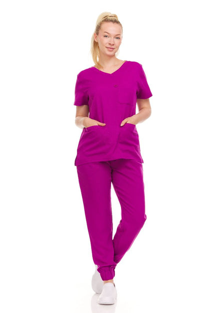 Ellen Tracy Curve V-Neck Scrub Top ET2016