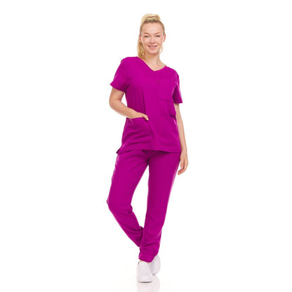 Ellen Tracy Curve V-Neck Scrub Top ET2016