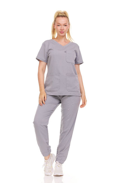 Ellen Tracy Curve V-Neck Scrub Top ET2016