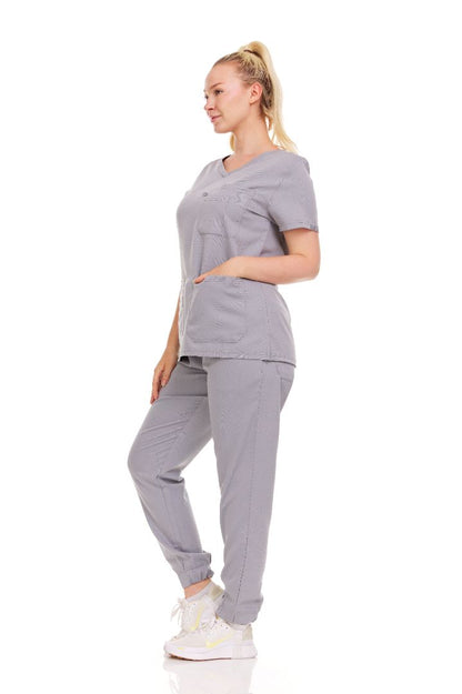 Ellen Tracy Curve V-Neck Scrub Top ET2016