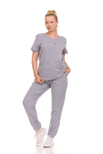 Ellen Tracy Curve V-Neck Scrub Top ET2016