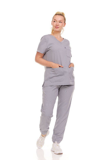 Ellen Tracy Curve V-Neck Scrub Top ET2016