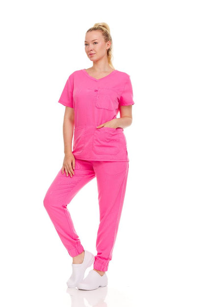 Ellen Tracy Curve V-Neck Scrub Top ET2016