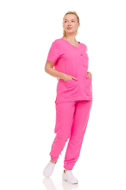 Ellen Tracy Curve V-Neck Scrub Top ET2016