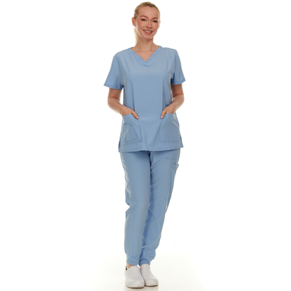 Classic Women's Medical Scrubs Set - DDS017-05