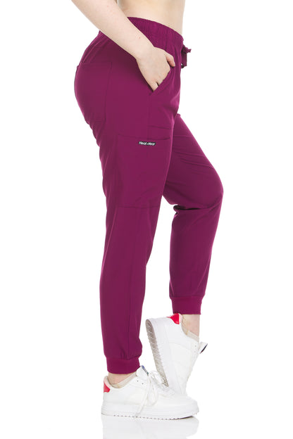 Heal + Wear Women Scrubs Pants Female Medical with Pockets Regular Fit 4 Way Stretch - DDP06