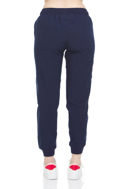 Heal + Wear Women Scrubs Pants Female Medical with Pockets Regular Fit 4 Way Stretch - DDP06