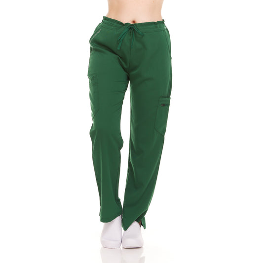 Elastic Back Drawstring Waistband Scrub Pants