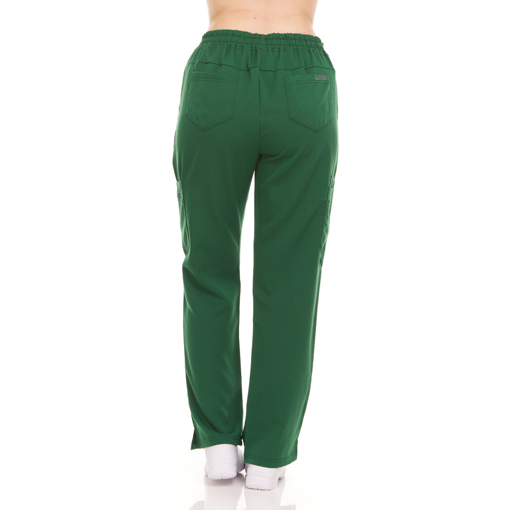 Elastic Back Drawstring Waistband Scrub Pants