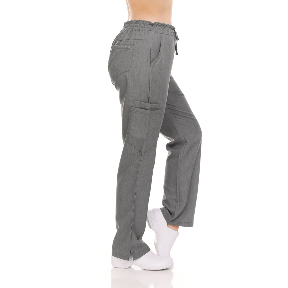 Elastic Back Drawstring Waistband Scrub Pants