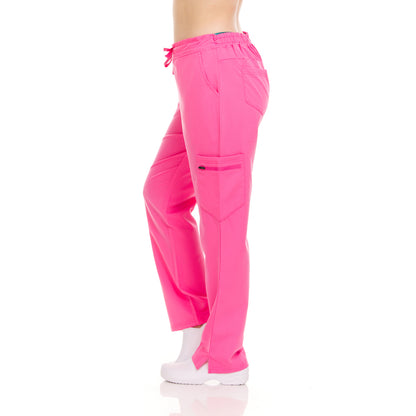 Elastic Back Drawstring Waistband Scrub Pants