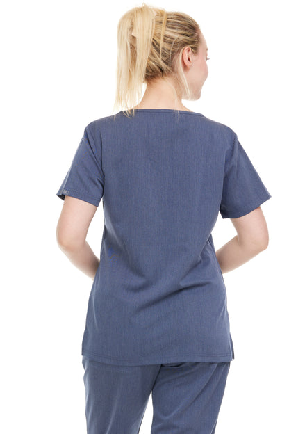 Ellen Tracy Curve V-Neck Scrub Top ET2016