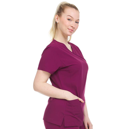 Mock Wrap Women's Medical Scrubs