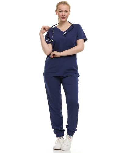 Ellen Tracy Curve V-Neck Scrub Top ET2016