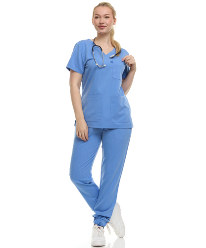 Ellen Tracy Curve V-Neck Scrub Top ET2016