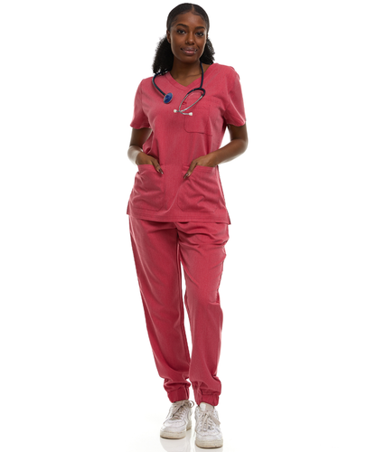 Ellen Tracy Curve V-Neck Scrub Top ET2016